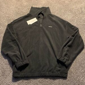 Men's Grey Quarter-Zip Sweater